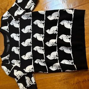 Top, cat print
